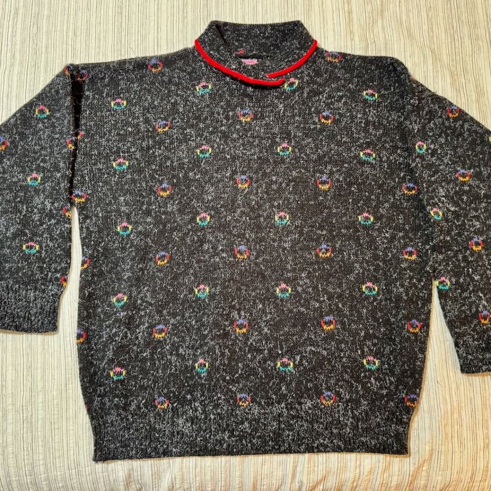 Vintage Fortune Knits Sweater Womens Geometric Knit Size 40/L, Made in USA